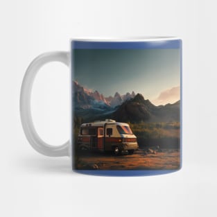 Van Life Camper RV Outdoors in Nature Mug